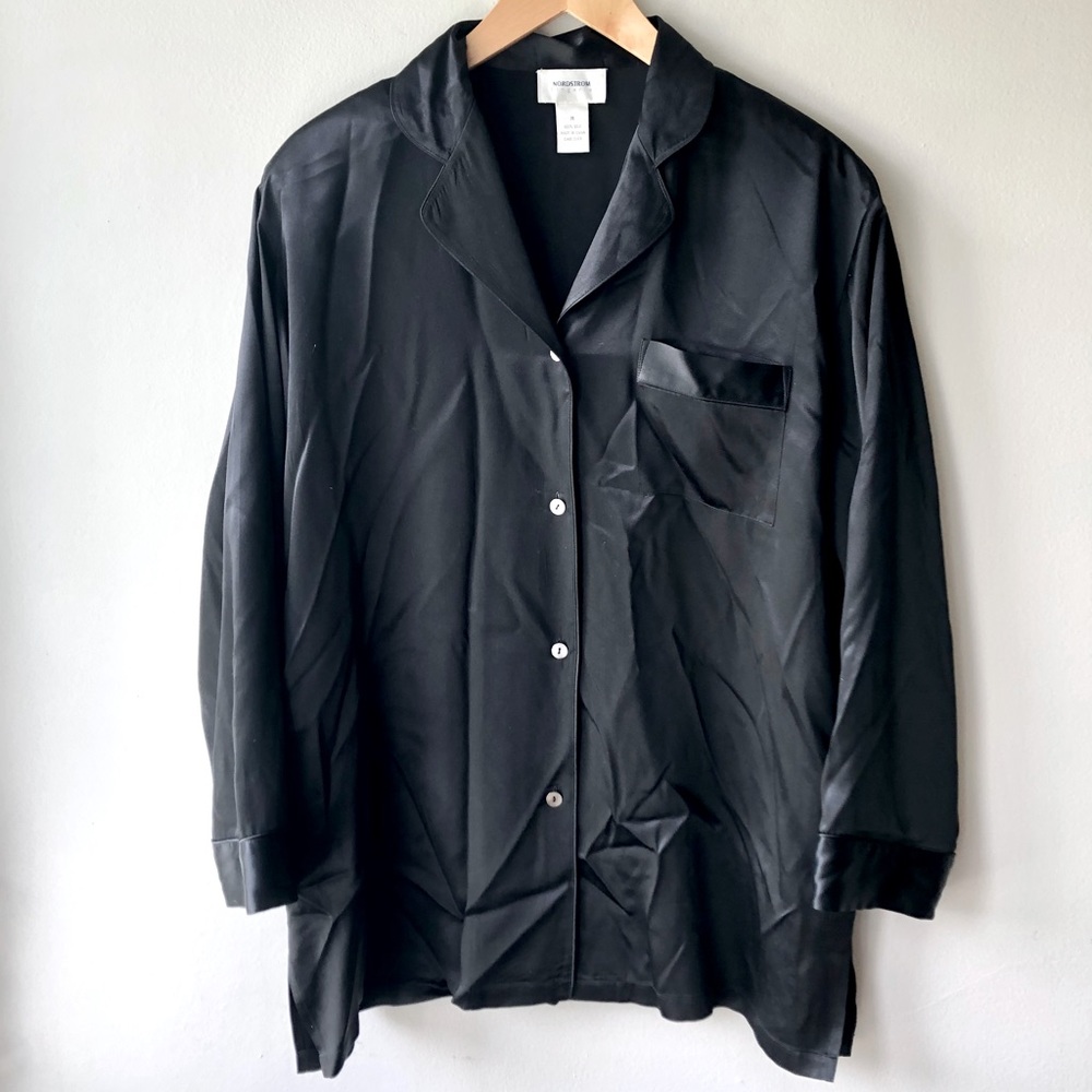 VTG Silk Black Nightgown Nordstrom Medium